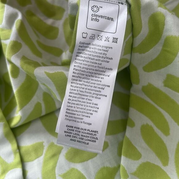 NWT SKFK Ilazki Green White Print Side Zip Mini Skirt EU 38 | US 6 Reg. $99 - Picture 10 of 11